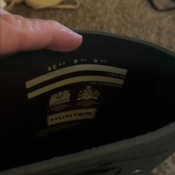 Hunter Dark Olive Tall Rain Boots - Picture 4 of 8